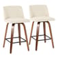 LumiSource Toriano Mid-Century Modern Counter Stools - Set of 2 - image 1