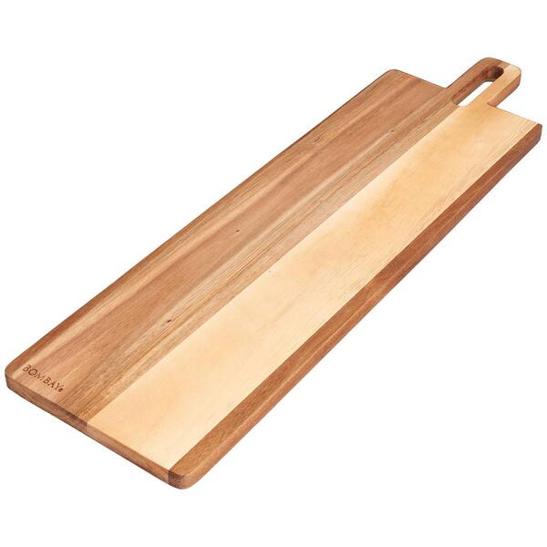 Bombay Acacia Wood Serving Board with Handle - image 