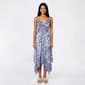 Juniors Angie Twist Front Handkerchief Hem High Low Dress - image 1