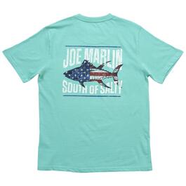 Mens Joe Marlin South of Salty American Fish Shirt