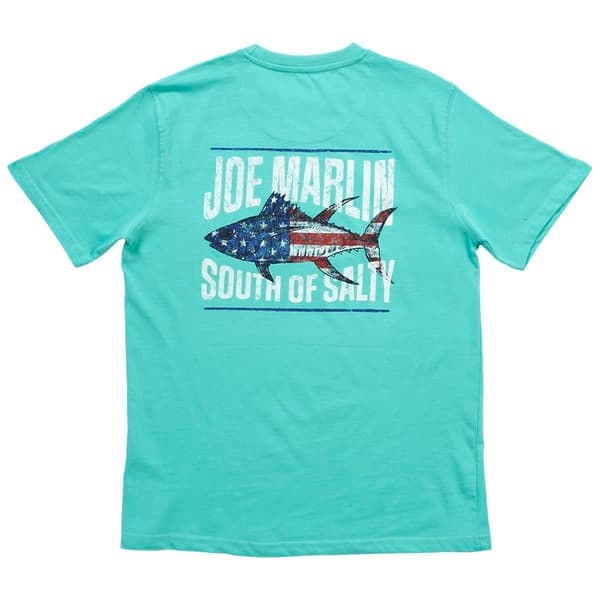 Mens Joe Marlin South of Salty American Fish Shirt