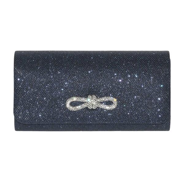 Club Rochelier Evening Bag with Glitter Bow - image 