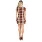 Womens 24/7 Comfort Apparel Plaid Short Sleeve Sheath Dress - image 2