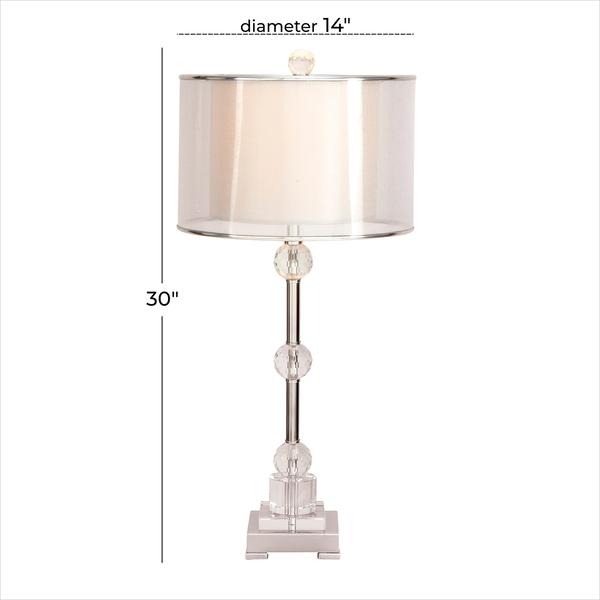 9th & Pike® Silver Metal Glam Table Lamp