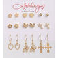 Ashley 9pk. Floral/Butterfly/Heart/Cross Earrings - image 1