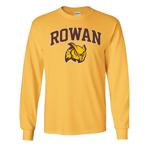 Mens Rowan University Pride Mascot Long Sleeve Tee