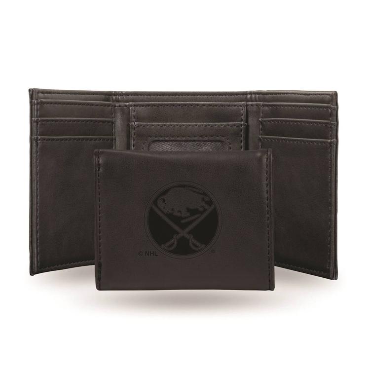 Mens NHL Buffalo Sabres Faux Leather Trifold Wallet