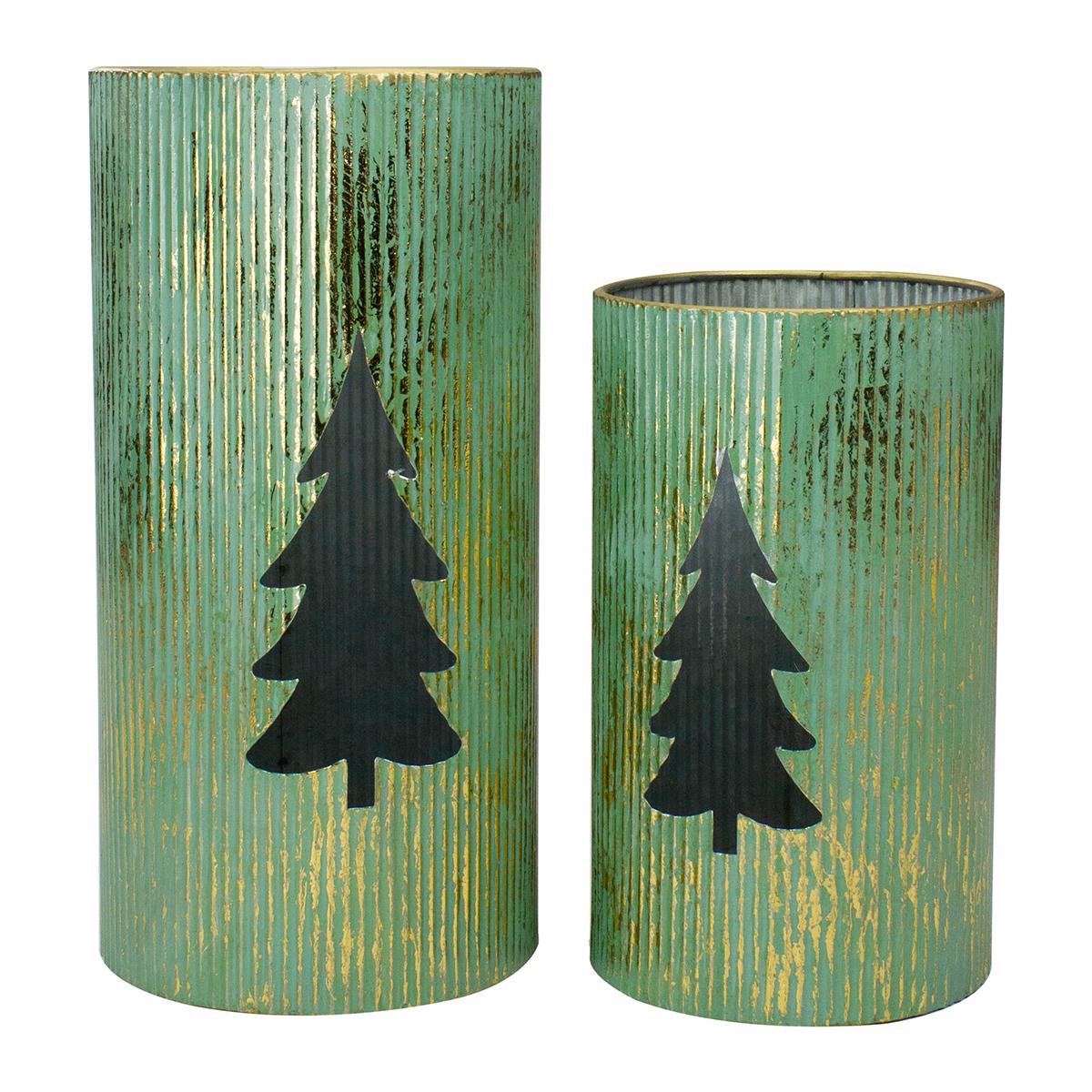 Northlight Seasonal Christmas Tree Tabletop Lanterns - Set...