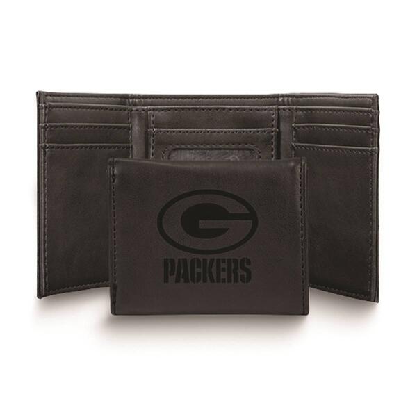 Mens NFL Green Bay Packers Faux Leather Trifold Wallet - image 