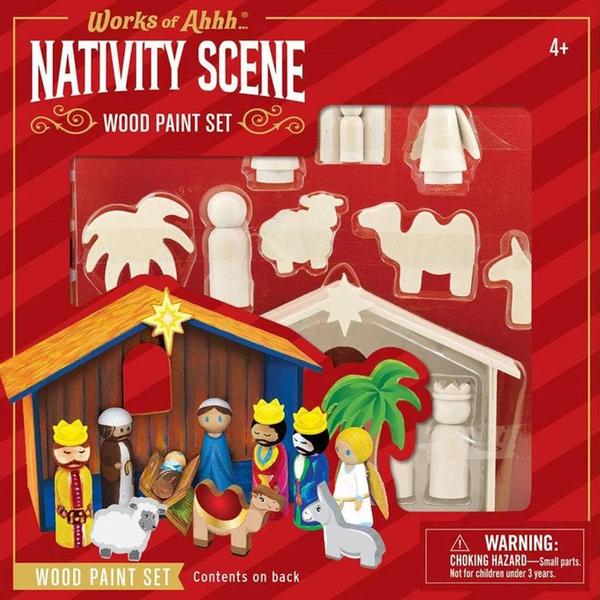 MasterPieces Nativity Scene Holiday Wood Paint Set - image 