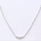 Rosa Rhinestones Silver X&O Rhinestone Statement Necklace - image 1