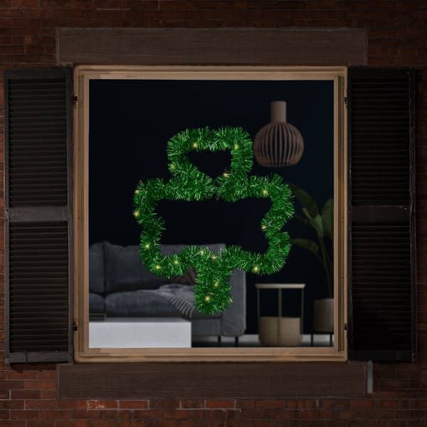 Northlight Seasonal LED Shamrock St. Patrick''s Day Window D&#233;cor