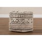 Baxton Studio Cronin Handwoven Hemp Pouf Ottoman - image 5