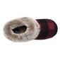 Womens Cuddl Duds&#174; Buffalo Check Two-Tone Faux Fur Clog Slippers - image 4