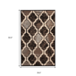 HomeRoots Transitional Quatrefoil Distressed Rectangular Area Rug - image 3