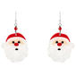Santa Head Resin Earrings - image 2