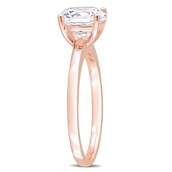 Gemstone Classics™ 10kt. Rose Gold Lab Created Sapphire Ring