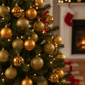Northlight 60ct. Antique Gold 4-Finish Christmas Ball Ornaments - image 1