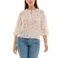 Womens Zac & Rachel Bracelet Sleeve Icecream Printed Slub - image 1
