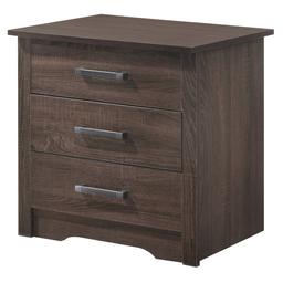 Passion Furniture Hudson 3-Drawer Nightstand