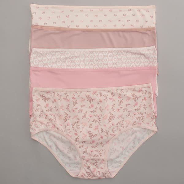 Plus Size Laura Ashley® 5pk. Brief Panties - LS8647-5PKCD