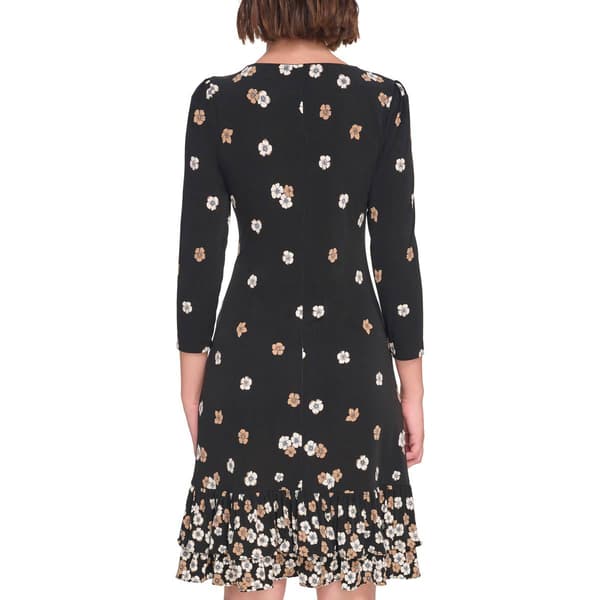 Womens Tommy Hilfiger Floral Ruffle Hem Shift Dress