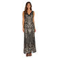Womens R&amp;M Richards Sleeveless Sequined V-Neck Maxi Gown - image 1