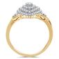 Nova Star&#174; 10kt. 1/2ctw. Lab Grown Diamond Marquis Cluster Ring - image 3