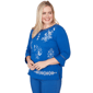 Plus Size Alfred Dunner The Royal Treatment Embroidered Blouse - image 3