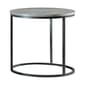 Coaster Faux Marble Round Top End Table - Grey & Gunmetal - image 2