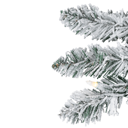 Northlight 4ft. Pre-Lit Pencil Flocked Alpine Christmas Tree