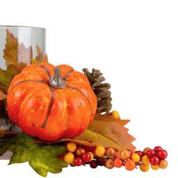 Northlight Seasonal 10in. Pumpkin Fall Tealight Candle Holder