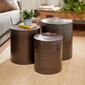 9th & Pike&#174; Small Hammered Metal Round End Tables - Set Of 3 - image 4