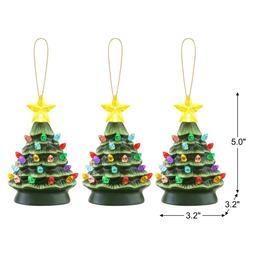 Mr. Christmas 3pc. Nostalgic Ceramic Tree Ornaments