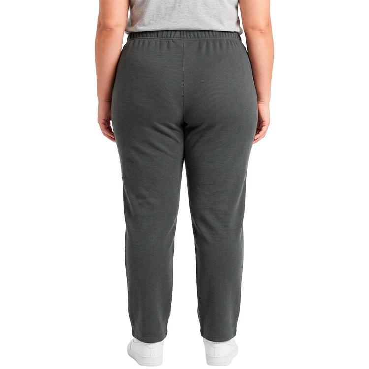 Plus Size Hasting & Smith Flatback Rib Knit Casual Pants