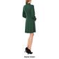 Womens Cece Long Sleeve Solid Mock Ruffle Neck Sweater Dress - image 2
