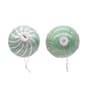 Kurt Adler 6pc. Silver & Pale Aqua Embellished Ball Ornaments Set - image 3