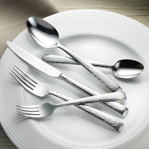 Hampton Forge Brocade Feather 20pc. Flatware Set