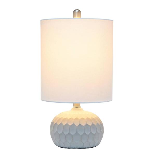 Lalia Home Organix Concrete Thumbprint Table Lamp w/Fabric Shade - image 