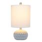 Lalia Home Organix Concrete Thumbprint Table Lamp w/Fabric Shade - image 1