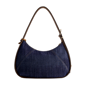 True Religion Metal Horseshoe Denim Hobo Bag - image 2