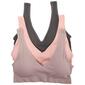 Womens Danskin 3pk. Pullover Deep V Bralette DS8233-3PKBA - image 1