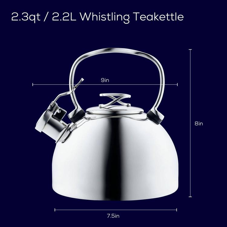 Circulon® 2.3qt. Stainless Steel Whistling Teakettle