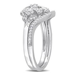 Diamond Classics™ 1/5ctw. Diamond Silver Bridal Ring Set