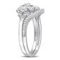 Diamond Classics&#8482; 1/5ctw. Diamond Silver Bridal Ring Set - image 2