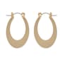 Freedom Gold-Tone Oval Horseshoe Click Top Earrings - image 1
