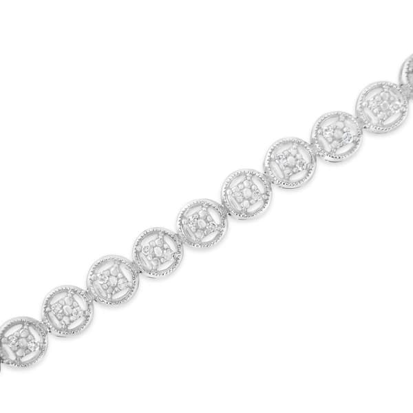 Diamond Classics&#8482; 1/4ctw. Diamond Circle Frame Tennis Bracelet