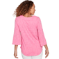 Petite Ruby Rd. California Dreaming Horseshoe Floral Blouse - image 2