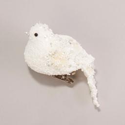 Plastic Clip On Glitter Bird