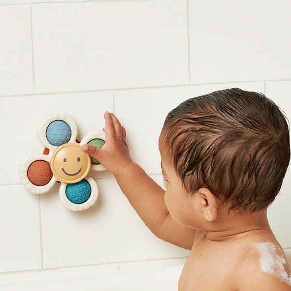 Baby Unisex Itzy Ritzy® Pop & Whirl™ Smiley Face Fidget w Suction